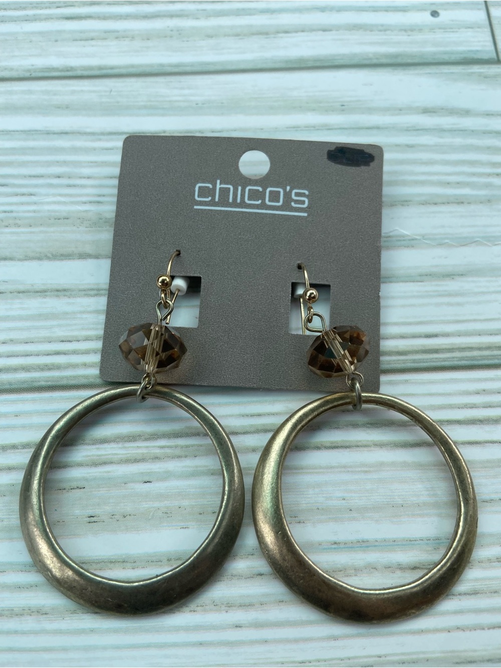 Chicos Gold tone Dangle Earrings